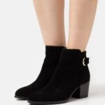 femmes bottines en cuir noir 006BT1964 Anna Field
