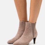 femmes bottines en cuir taupe 006BT1898 Anna Field