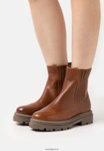 femmes bottines plateforme cuir cognac 006BT2056 Anna Field