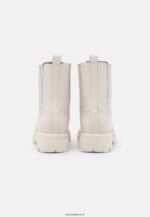 femmes bottines plateforme en cuir blanc cassé 006BT2055 Anna Field - Image 4