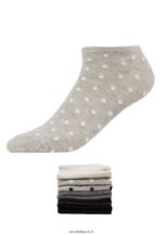 femmes Chaussettes 8pp à pois gris 006BT1144 Anna Field - Image 2