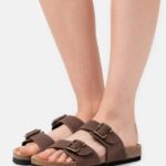 femmes chaussons marron foncé 006BT1876 Anna Field