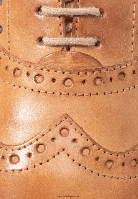 femmes chaussures à lacets casual en cuir cognac 006BT1849 Anna Field - Image 3