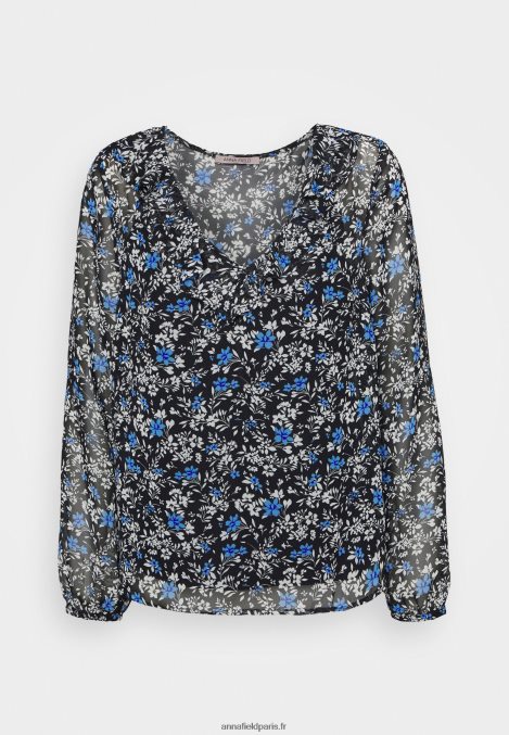 femmes chemisier noir/multicolore 006BT698 Anna Field - Image 1
