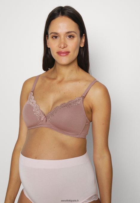 femmes coquelicot soutien-gorge d'allaitement 2pp soutien-gorge triangle rose/blanc 006BT918 Anna Field - Image 2