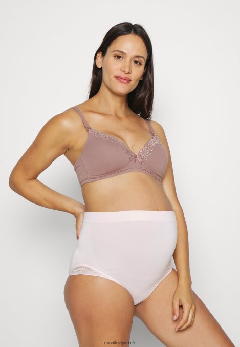 femmes coquelicot soutien-gorge d'allaitement 2pp soutien-gorge triangle rose/blanc 006BT918 Anna Field - Image 1