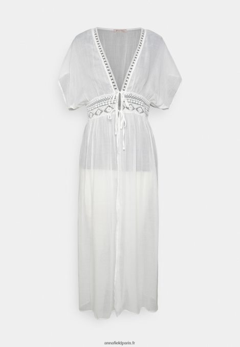 femmes couverture brodée 802 noir accessoire de plage 001 blanc 006BT741 Anna Field - Image 5