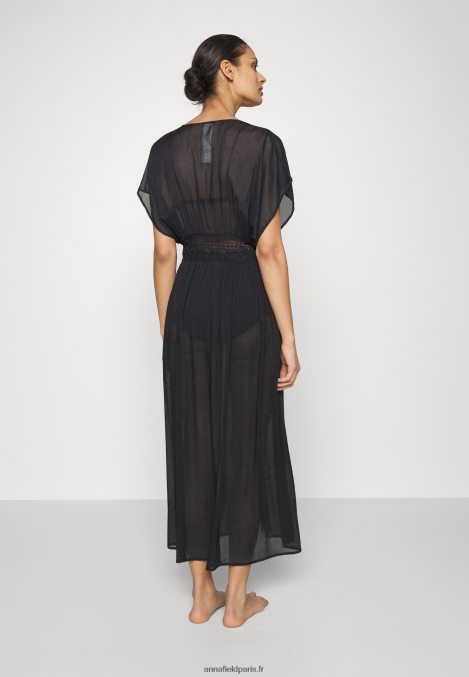 femmes couverture brodée 802 noir accessoire de plage 802 noir 006BT739 Anna Field - Image 3