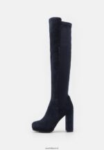 femmes cuissardes en cuir bleu foncé 006BT2243 Anna Field - Image 2