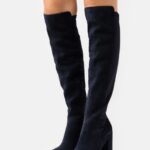 femmes cuissardes en cuir bleu foncé 006BT2243 Anna Field