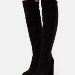 femmes cuissardes en cuir noir 006BT2239 Anna Field
