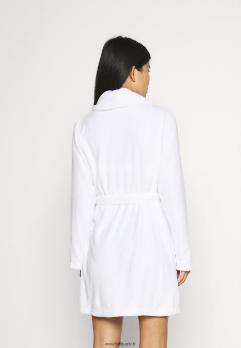 femmes dames en peluche peignoir robe de chambre blanc 006BT1087 Anna Field - Image 3