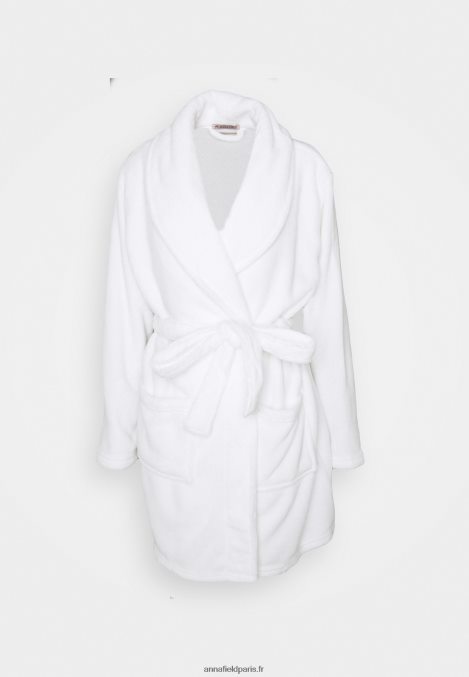 femmes dames en peluche peignoir robe de chambre blanc 006BT1087 Anna Field - Image 5