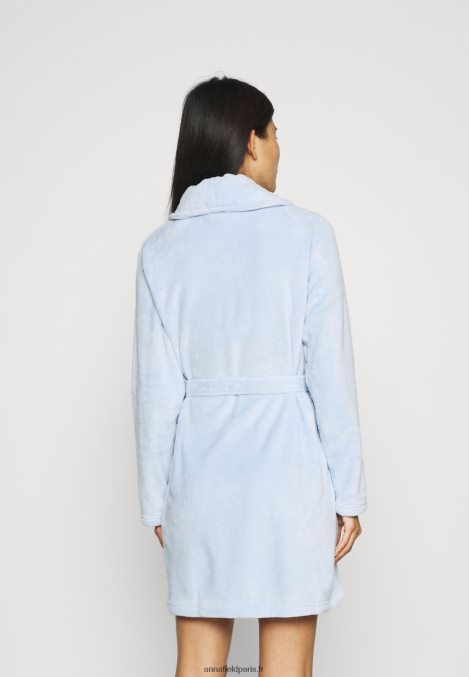 femmes dames en peluche peignoir robe de chambre bleu 006BT1094 Anna Field - Image 3