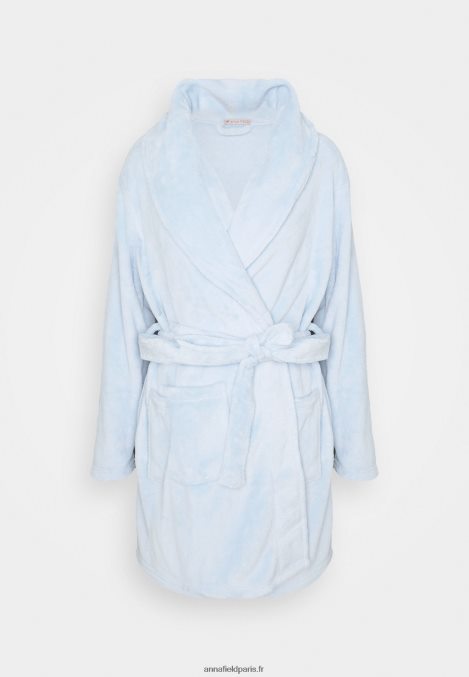 femmes dames en peluche peignoir robe de chambre bleu 006BT1094 Anna Field - Image 5