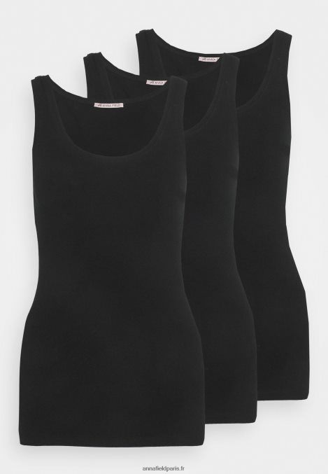 femmes débardeur basique 3er pack top noir/noir/noir 006BT468 Anna Field - Image 1