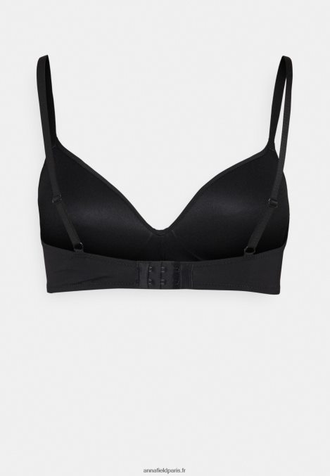 femmes edison lot de 2 soutiens-gorge t-shirt sans armatures noir/nude 006BT920 Anna Field - Image 3