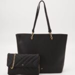 femmes ensemble sac fourre-tout noir 006BT2468 Anna Field