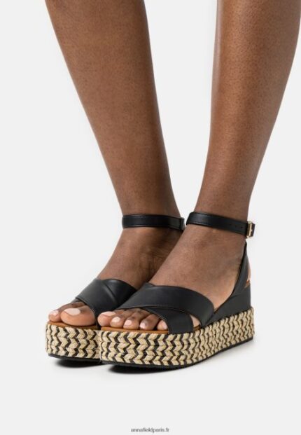 femmes espadrilles noires 006BT1479 Anna Field