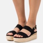 femmes espadrilles noires 006BT1482 Anna Field