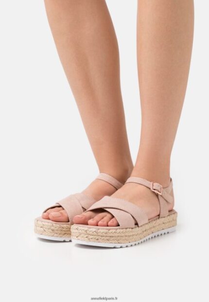 femmes espadrilles rose clair 006BT1561 Anna Field