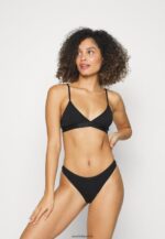 femmes georgina 7pp string string en coton noir/gris 006BT976 Anna Field