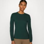 femmes haut à manches longues vert foncé 006BT559 Anna Field
