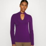 femmes haut à manches longues violet 006BT569 Anna Field