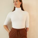 femmes haut blanc à manches longues 006BT560 Anna Field