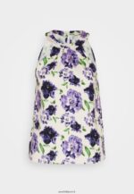 femmes haut blanc/bleu 006BT422 Anna Field - Image 5