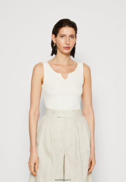 femmes haut blanc cassé 006BT470 Anna Field