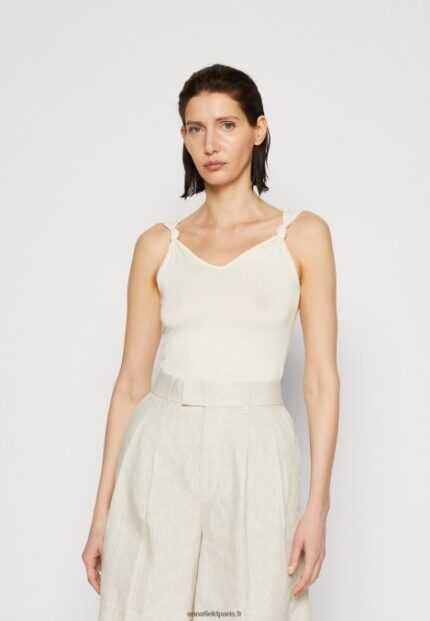 femmes haut blanc cassé 006BT493 Anna Field