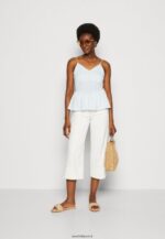 femmes haut bleu clair/blanc 006BT450 Anna Field - Image 2