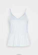 femmes haut bleu clair/blanc 006BT450 Anna Field - Image 5