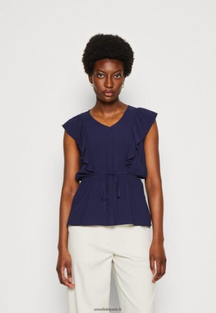 femmes haut bleu foncé 006BT421 Anna Field