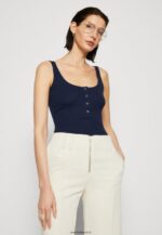 femmes haut bleu foncé 006BT451 Anna Field - Image 4