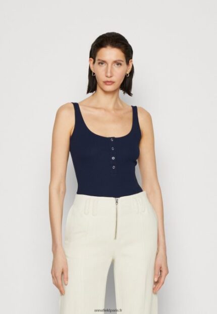 femmes haut bleu foncé 006BT451 Anna Field