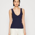 femmes haut bleu foncé 006BT456 Anna Field