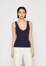 femmes haut bleu foncé 006BT456 Anna Field
