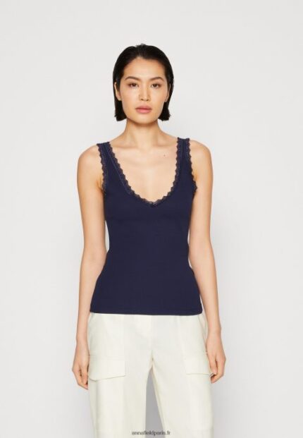 femmes haut bleu foncé 006BT456 Anna Field