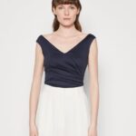 femmes haut bleu foncé 006BT478 Anna Field