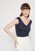 femmes haut bleu foncé 006BT478 Anna Field - Image 4
