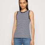 femmes haut bleu foncé/blanc 006BT476 Anna Field