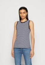 femmes haut bleu foncé/blanc 006BT476 Anna Field