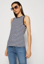 femmes haut bleu foncé/blanc 006BT476 Anna Field - Image 4