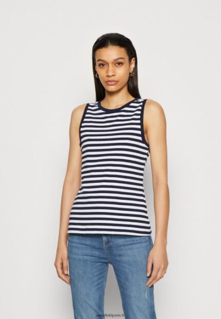 femmes haut bleu foncé/blanc 006BT476 Anna Field