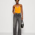 femmes haut noir/orange 006BT454 Anna Field