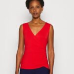 femmes haut rouge 006BT437 Anna Field