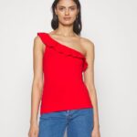 femmes haut rouge 006BT473 Anna Field