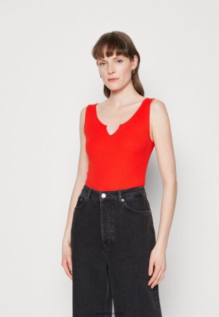 femmes haut rouge 006BT482 Anna Field